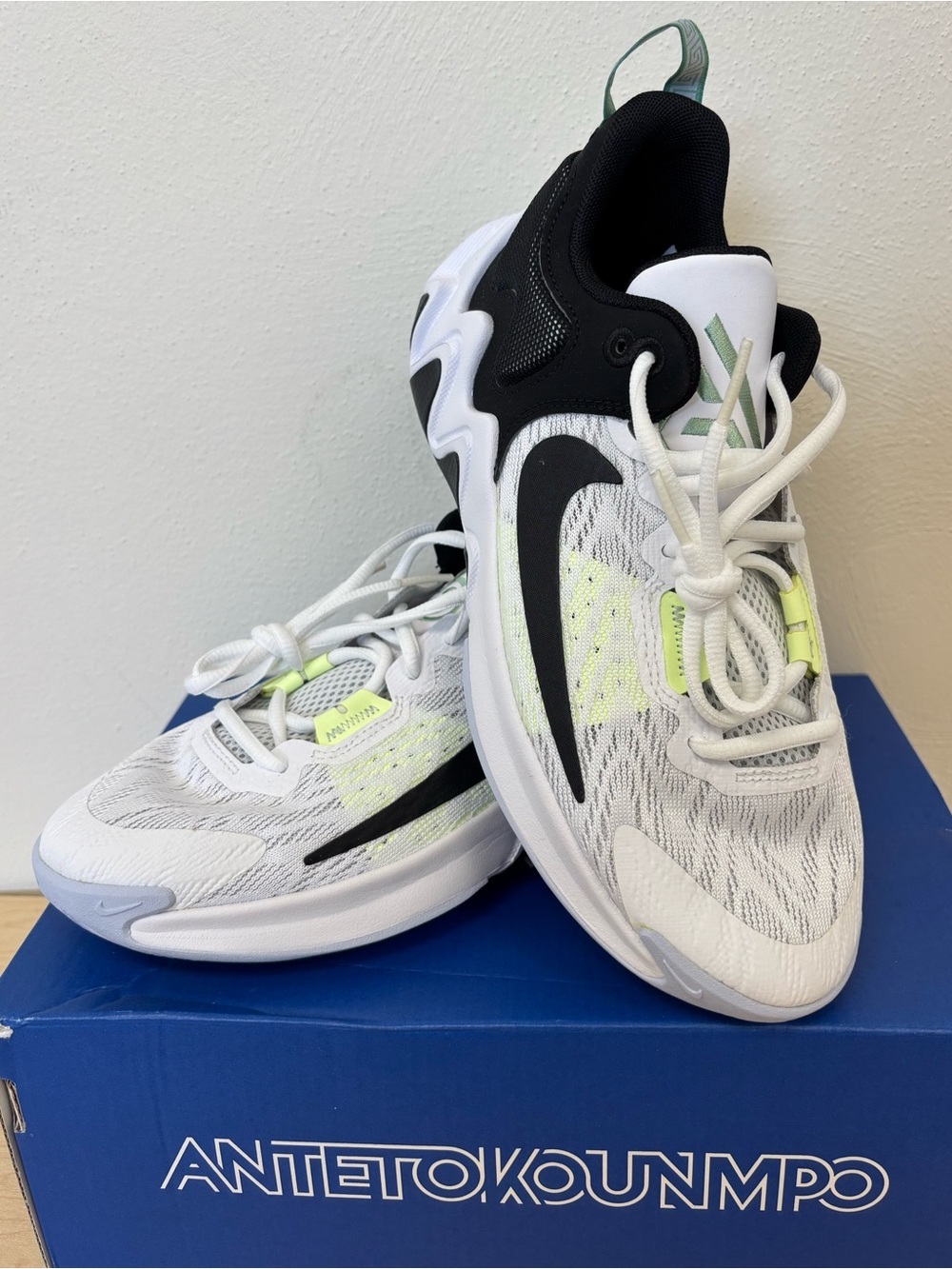 Nike Giannis Immortality 2 (GS) — White, Black & Barely Volt